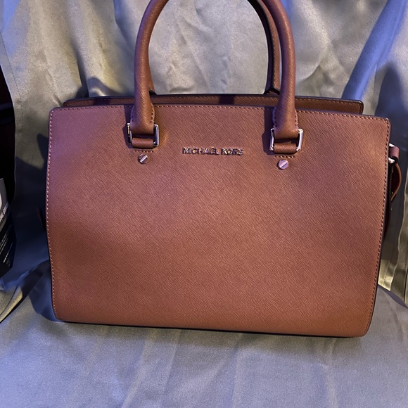 Michael Kors Brown Satchel Bag - Picture 3 of 10